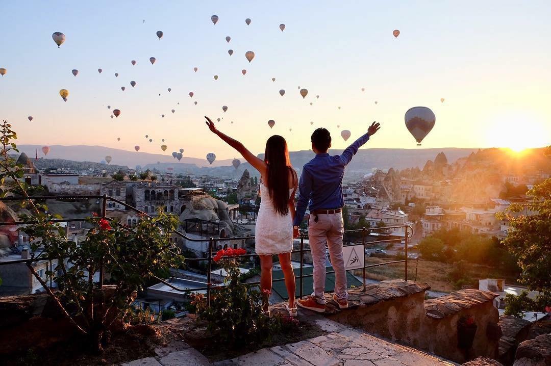 Hot air balloons in Cappadocia